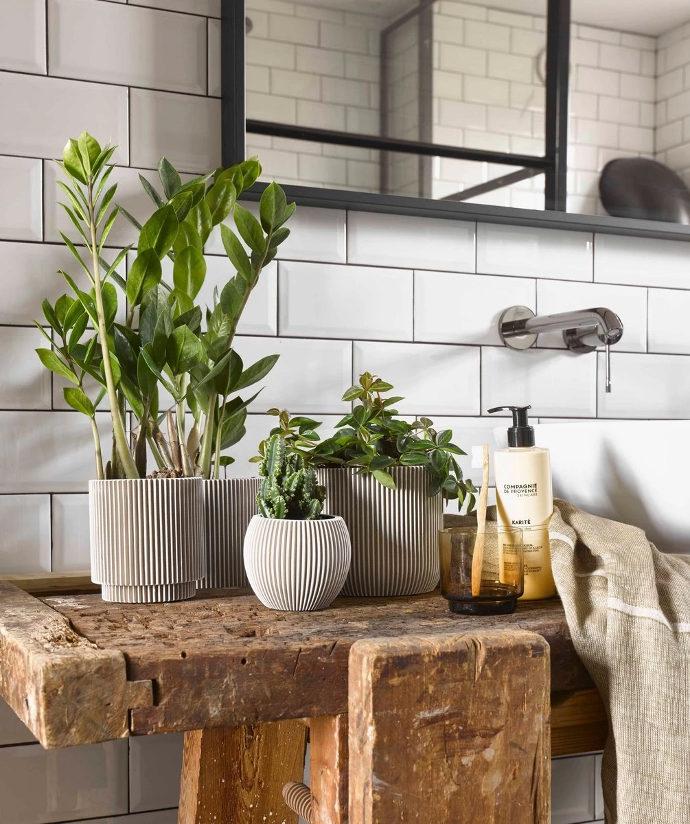 Capi Europe - Set Van 4 - Bloempot Binnen - Groove - - Ivoor - Bloempot Voor Binnen - BOX-BGVI-4 - Afbeelding 3