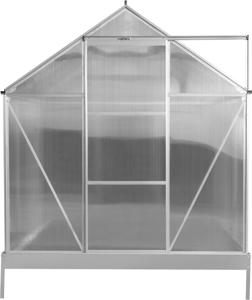 FUXTEC Tuinkas 5,9m² - Broeikas - Kweekkas - Hobbykas - Aluminium/holle Kamerplaat - FX-GWH159 - Afbeelding 2