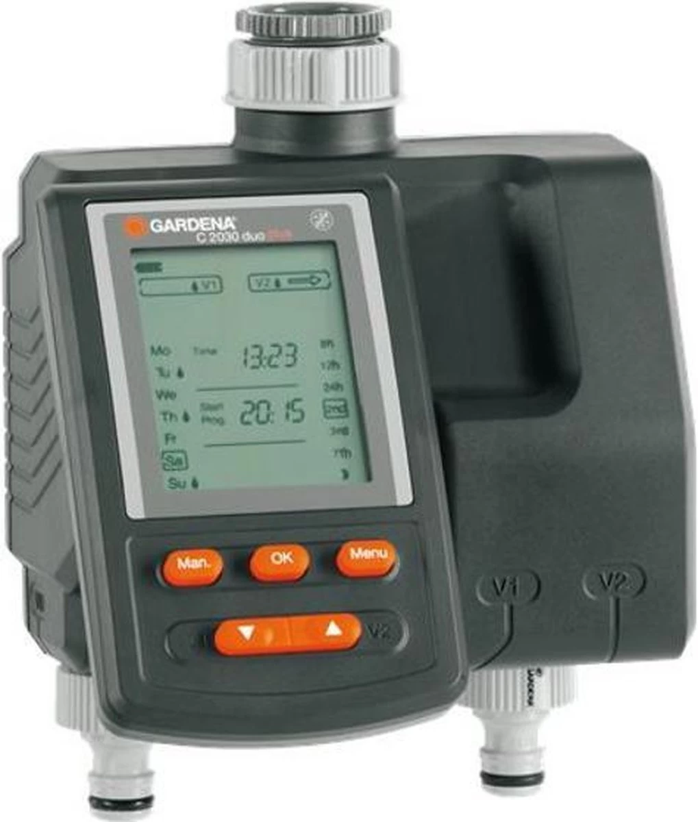 GARDENA Besproeiingsomputer MultiControl Duo - 3 Besproeiingen Per Dag - 1min Tot 3u 59min. - Afbeelding 4
