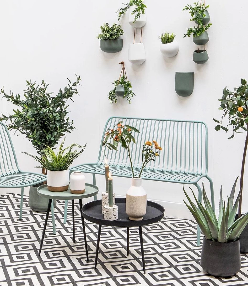 Pt Wand Bloempot Oval Wide - Green - Afbeelding 2