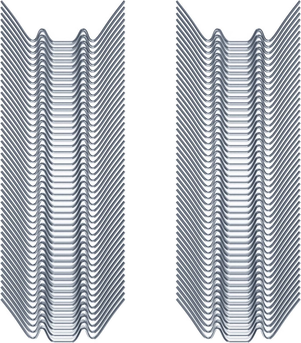 Deuba Broeikas Glasklemmen – 100 Stuks 85x30mm – RVS Zilver - Afbeelding 8