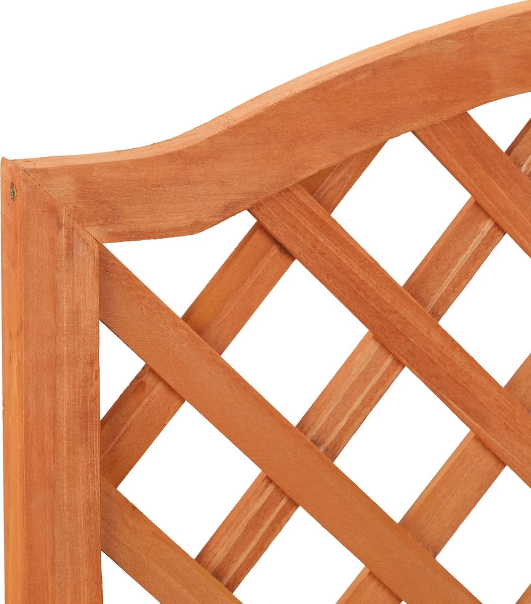 Relaxdays Plantenbak Met Klimrek - Bloembak Trellis - Rankhulp Hout - Voor Klimplanten - Afbeelding 7