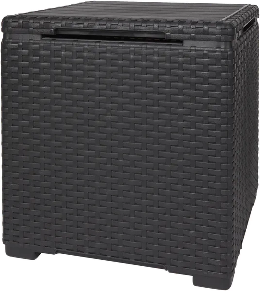 Merkloos Bijzettafel - Tuintafel - Opslagbox - Terrasbox - 2 In 1 Opbergbox - Kussenbox - Tuin Opslag - Weerbestendig