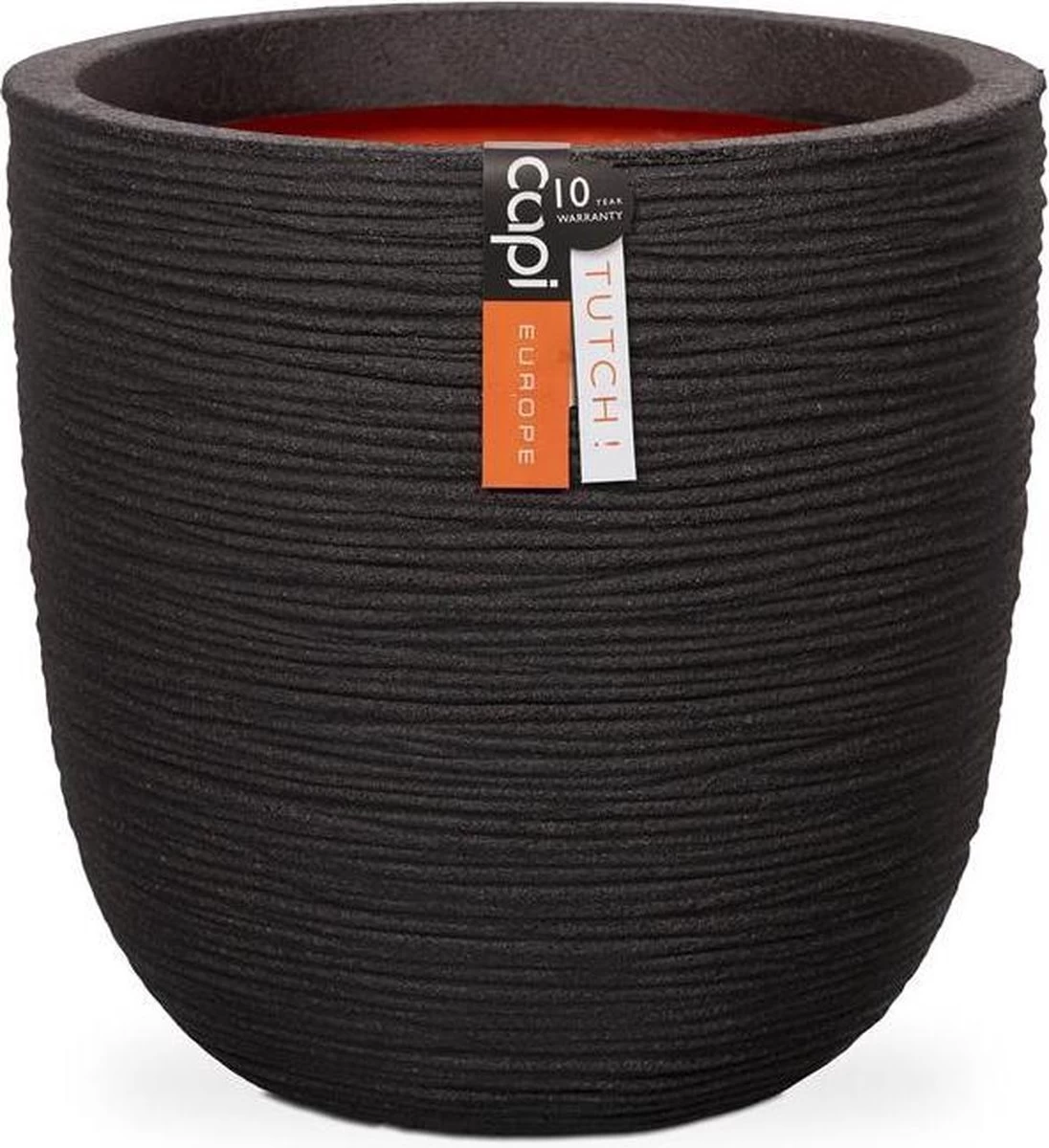 Capi Europe - Bloempot Bol Rib NL - 54x52 - Zwart - Voor Binnen En Buiten - KBLR935 - Afbeelding 6