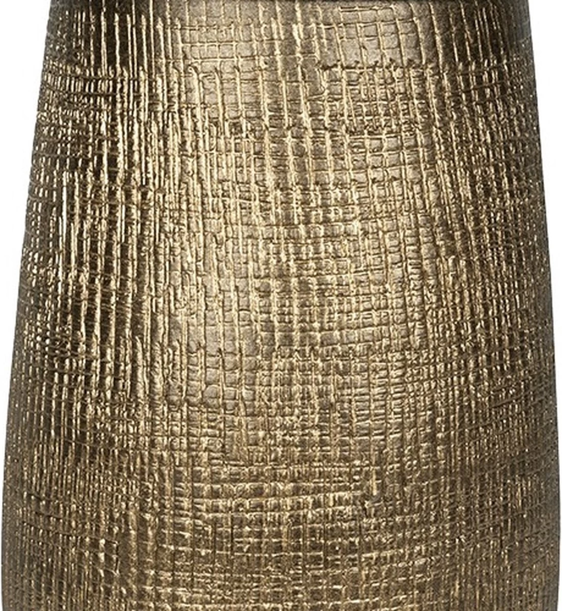 Merkloos Hoge Pot Ryan Shiny Gold 27x50 Cm Ronde Gouden Bloempot Voor Binnen - Afbeelding 2