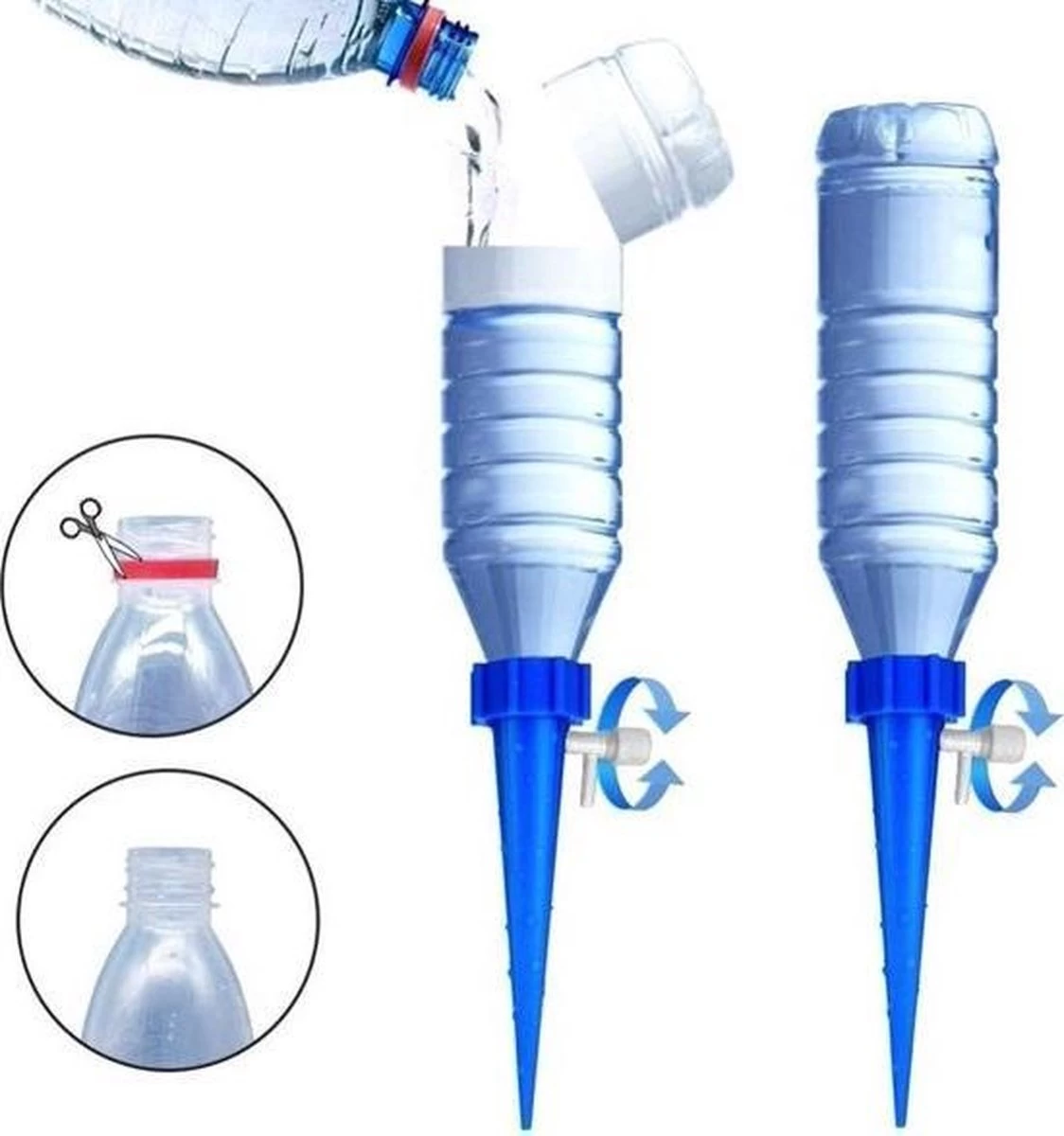 Plant Bewateringssysteem - 12 Stuks - Bewateringsyteem - Watergeefsysteem - Plantenbol - Automatische Gieter - Water Druppelaar - Druppelsysteem - Bewateringssysteem - Druppel Systeem - Water Geef Systeem - Plantenbol - Afbeelding 3