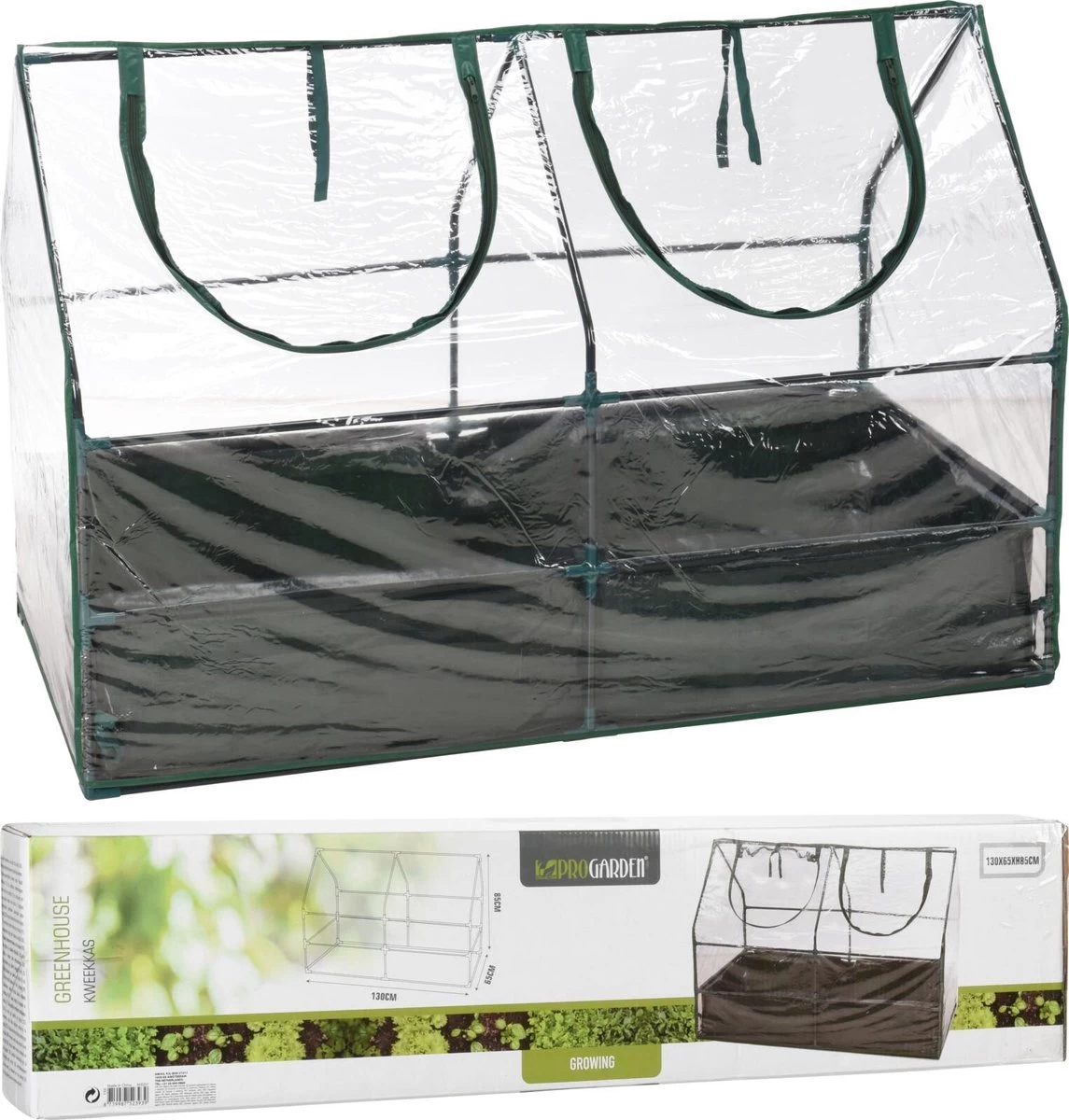 Pro Garden Kweekkas Met Bodem 130x65x85cm - Broeikas - Afbeelding 2