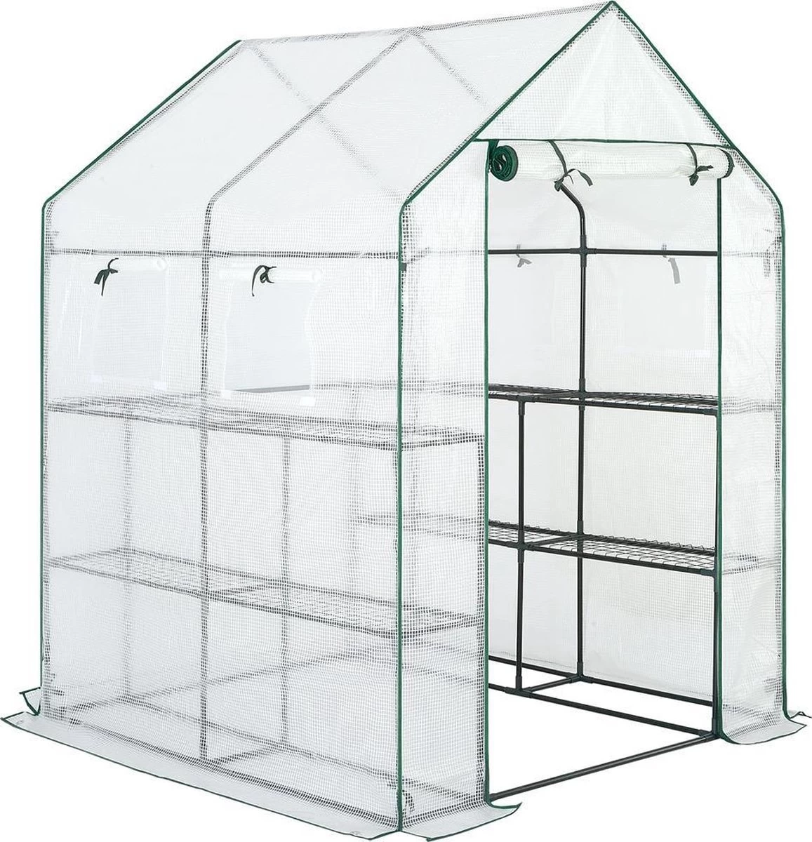 Gardebruk Kweekkas 2m² - 8 Legplanken & 4 Ramen - 195x143x143 Cm