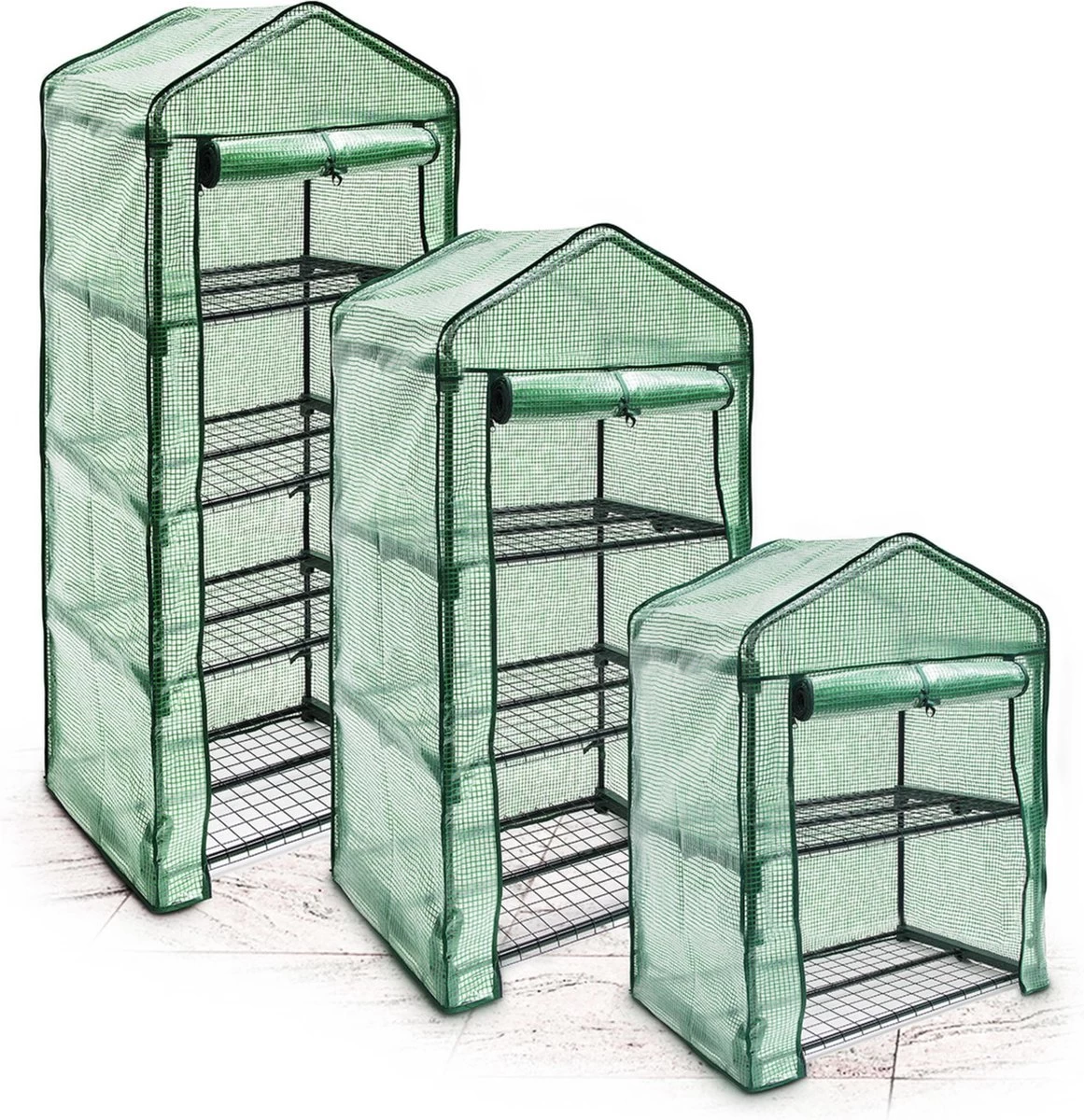 Relaxdays Kas Met Folie Voor In De Tuin Of Op Het Balkon - Tuinkas - Broeikas - Kweekkas - 4 - Afbeelding 2