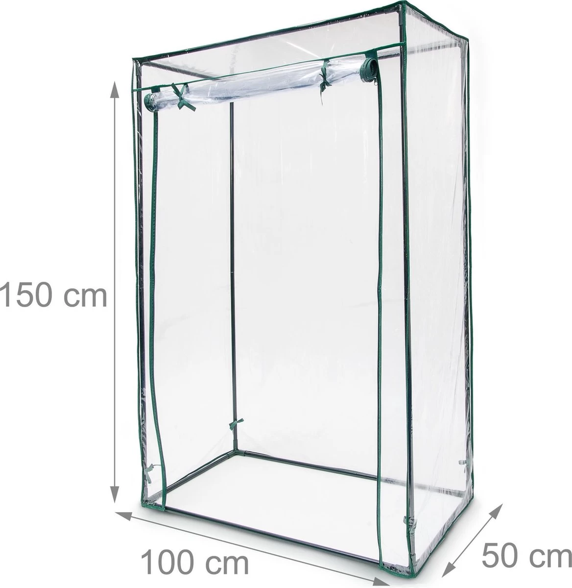 Relaxdays Tomatenkas 150x100x50 Cm - Tuinkas Tomaten - Foliekas - Serre - Kweekkas - PVC - Afbeelding 11