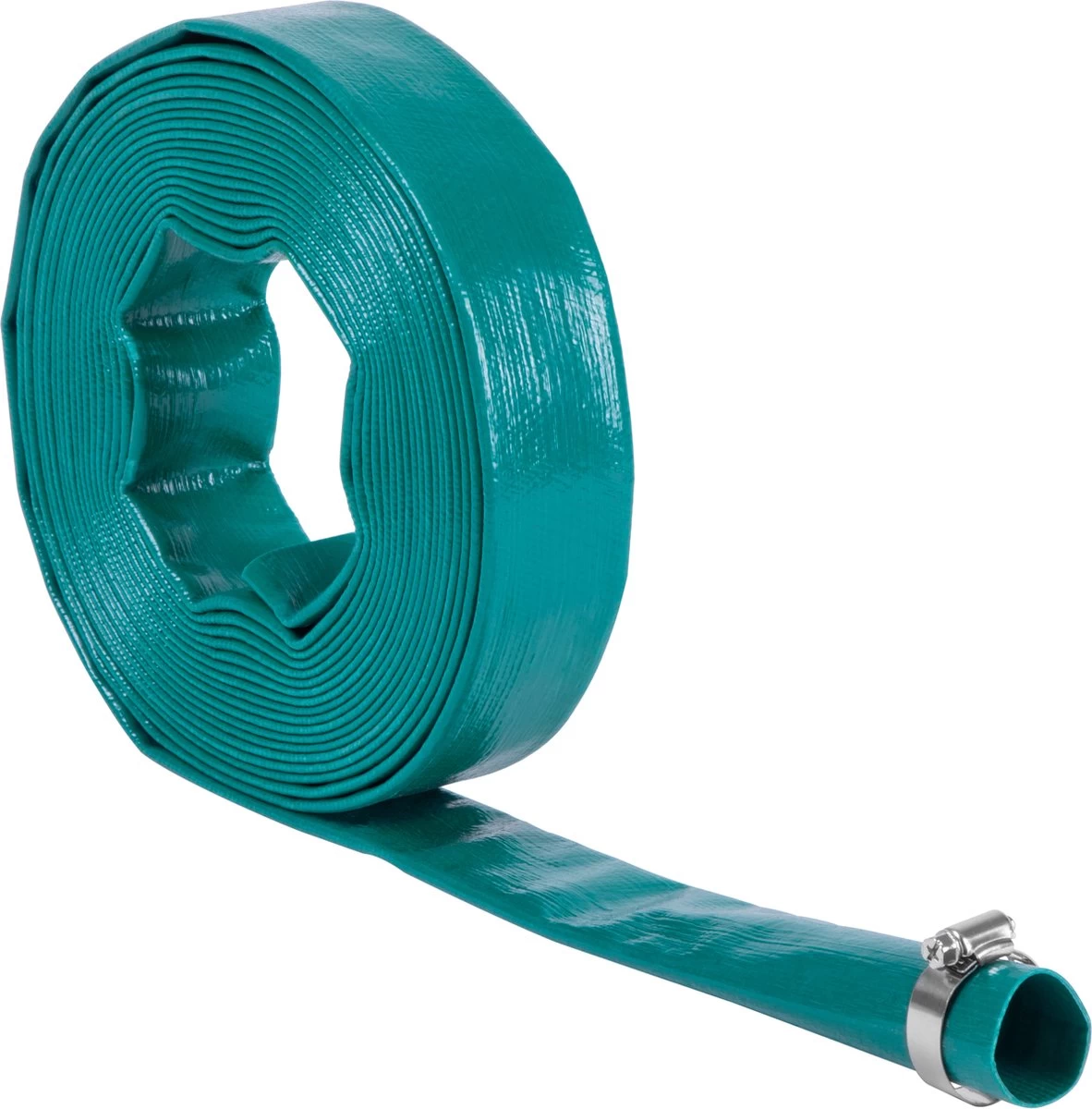 VONROC Dompelpomp Afvoerslang - Persslang - Plat – Universeel - 10m X 38mm - Afbeelding 2