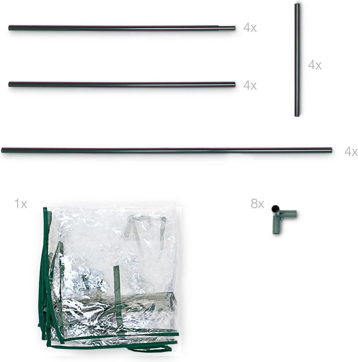 Relaxdays Tomatenkas 150x100x50 Cm - Tuinkas Tomaten - Foliekas - Serre - Kweekkas - PVC - Afbeelding 12