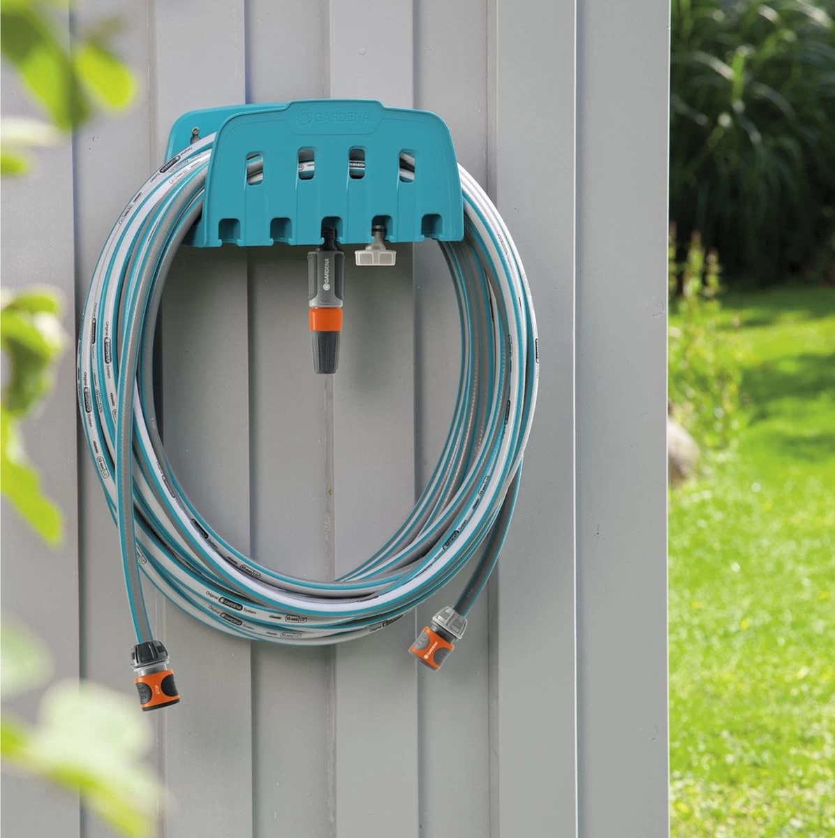 GARDENA Slanghouder - Incl. Opbergruimte Voor GARDENA Aansluitstukken - Afbeelding 2