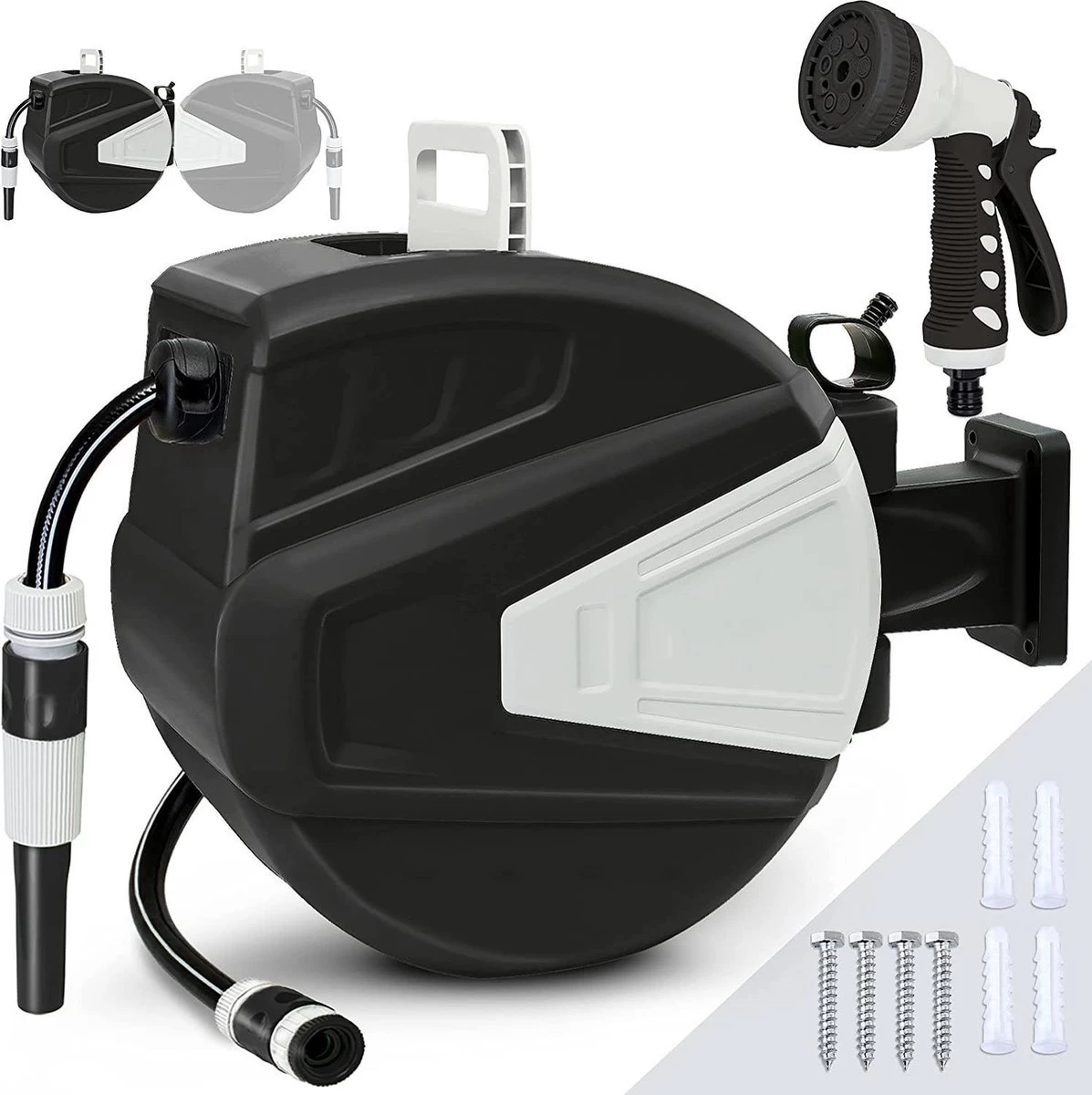 Sens Design Slanghaspel - Tuinslang Haspel - Automatisch - Zwart - 30m - Afbeelding 3