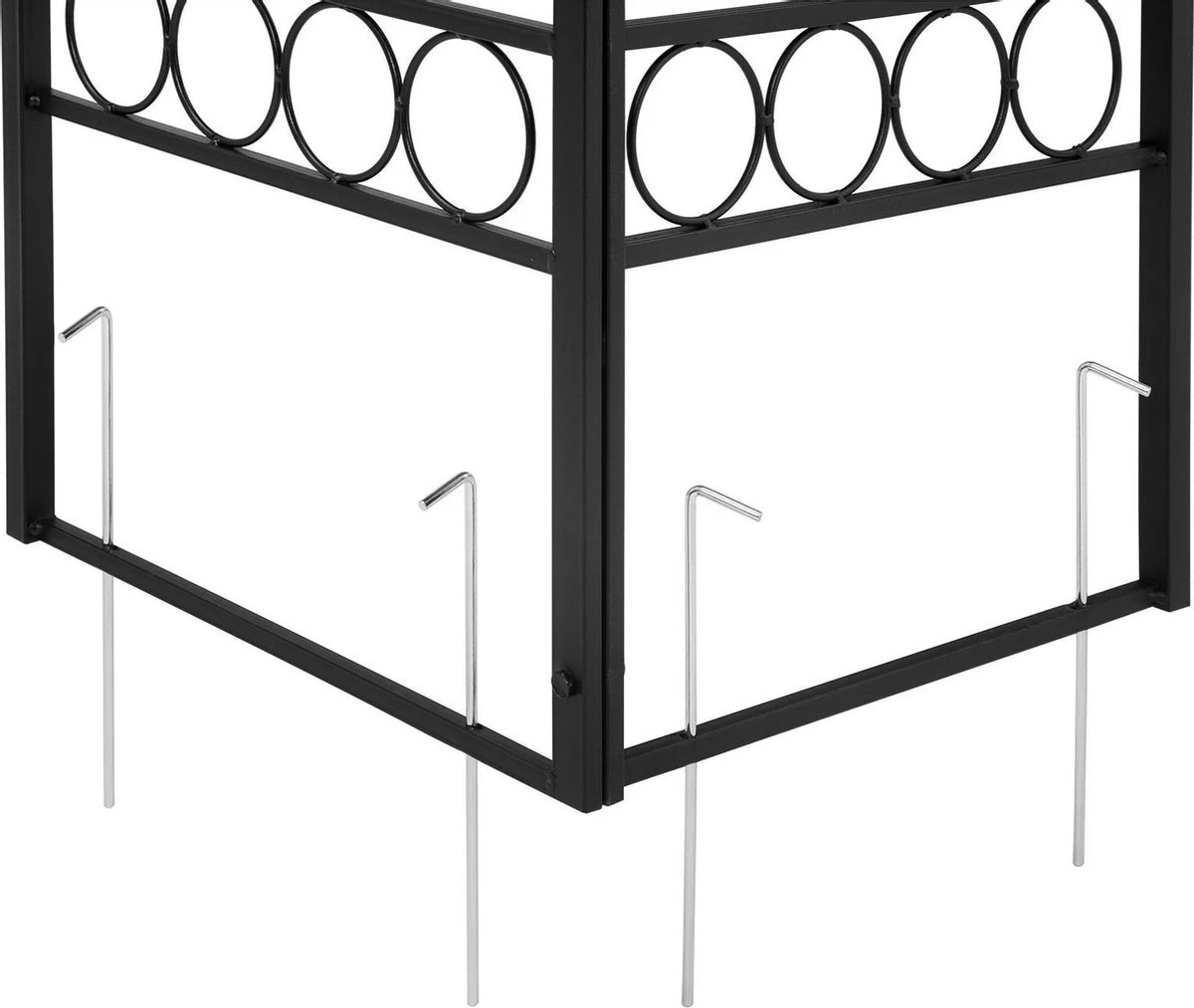 Casaria Paviljoen Lorca 3x3m - UV-bescherming 50+ Metaal - Antraciet - Afbeelding 2