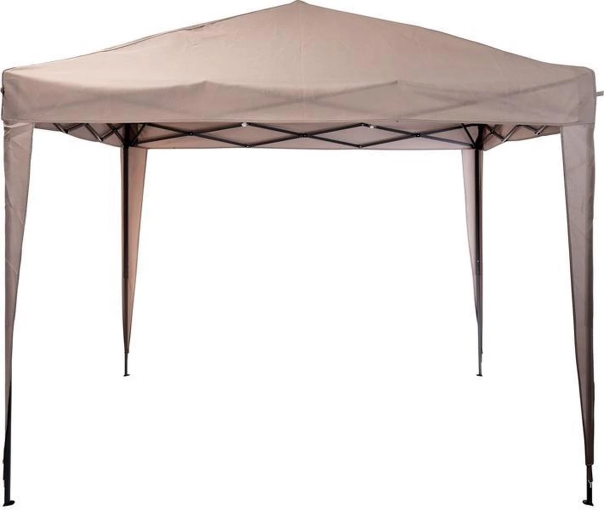 Ambiance Easy-up Partytent - 3x3m - Opvouwbaar - Taupe - Afbeelding 2