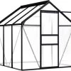 VidaXL Broeikas 3,61 M² Aluminium Antraciet