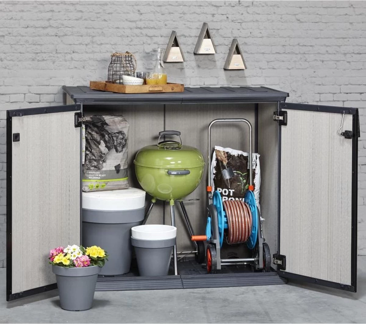 Keter Patio Store Opbergkast - 139,5x77x120cm - Grijs - Afbeelding 9