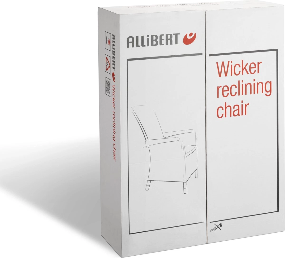 Allibert Vermont Verstelbare Tuinstoel - 64x68x107cm - Grafiet - Afbeelding 2