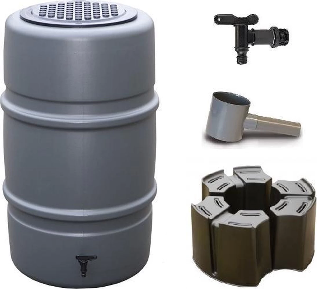 Regenton Voordeelset | Harcostar 227liter Grijs + Harcostar Standaard + Harcostar Vulautomaat 70/80mm