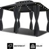 El Jardin - Partytent - 4x3 - Waterdicht Dak - Wanden - Solar - Antraciet Paviljoen