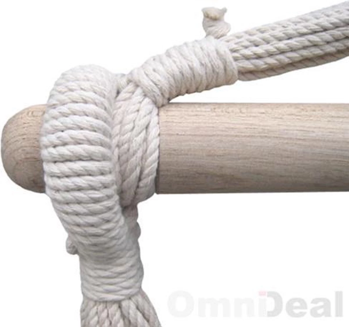 XXL 2 Persoons Hangstoel 185x130 - Zit Hangmat Met Spreidstok Tot 150 Kg - Binnen En Buiten - Afbeelding 10