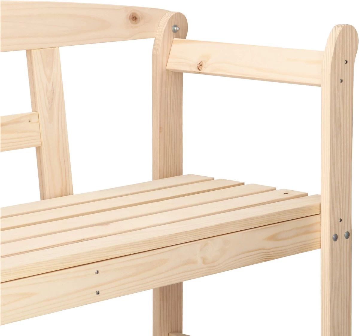 Merkloos Springos Tuinbank | Tuinbankje | Zitbank Buiten | Naaldhout | 119 X 78 X 45 Cm | Licht - Afbeelding 3