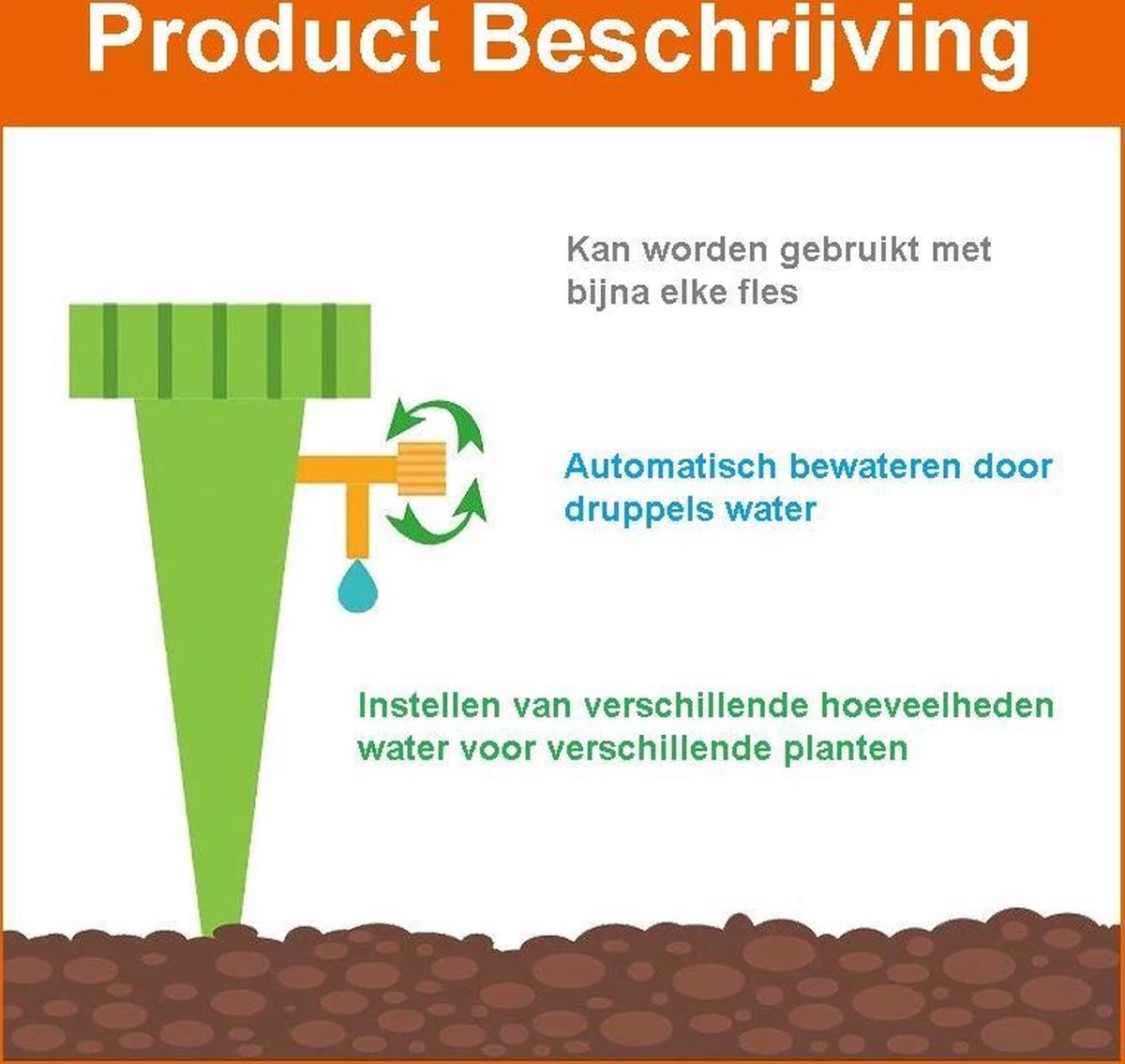 Plant Bewateringssysteem - 12 Stuks - Bewateringsyteem - Watergeefsysteem - Plantenbol - Automatische Gieter - Water Druppelaar - Druppelsysteem - Bewateringssysteem - Druppel Systeem - Water Geef Systeem - Plantenbol - Afbeelding 2