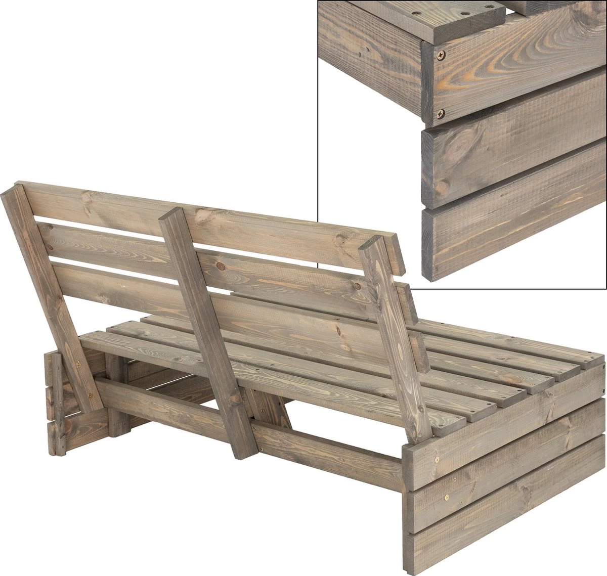 Pro Garden Palletbank - 120 Cm - 2-zits - Afbeelding 5