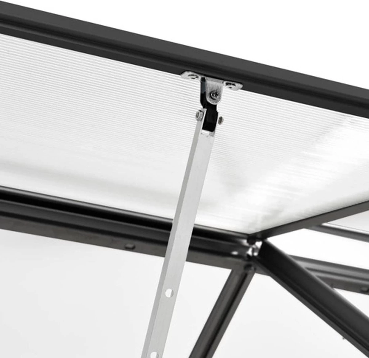 VidaXL Broeikas 3,61 M² Aluminium Antraciet - Afbeelding 6