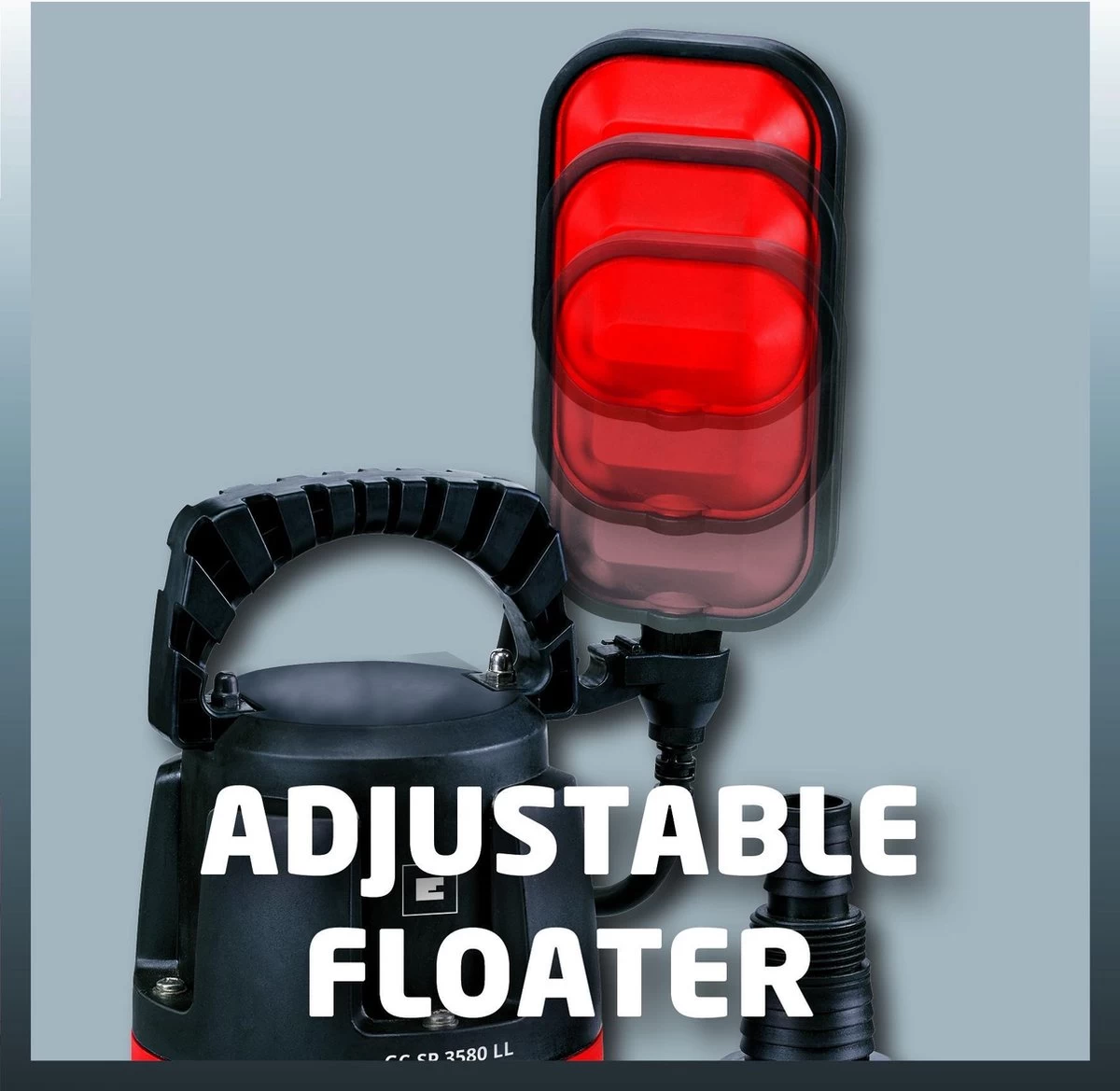 Einhell Dompelpomp GC-SP 3580 LL (350 W - 8000 L/h - 1 Mm Restwater - Traploos Instelbare Vlotterschakelaar - Geïntegreerd Terugslagventiel - Draaghandvat - Kabelopwikkeling - Mechanische Afdichting) - Afbeelding 2