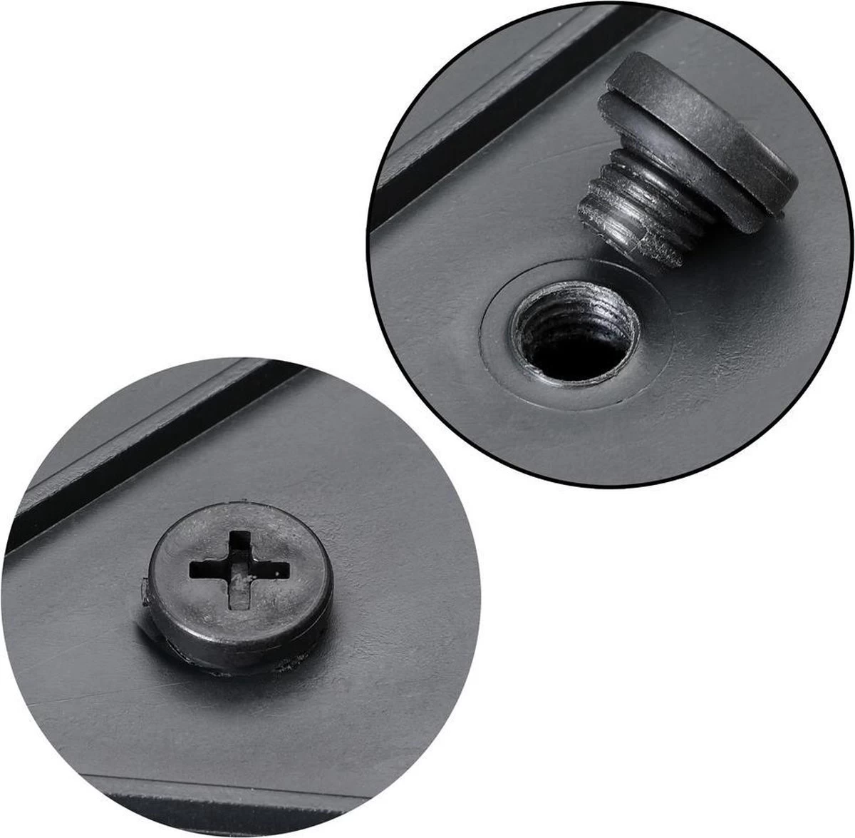 Casaria Polyrattan Bloembak – 3 Bakken Klimophek - Crème - Afbeelding 3