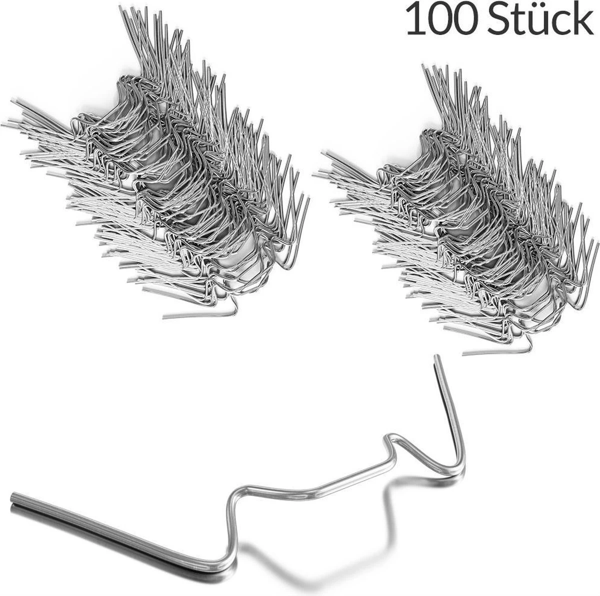 Deuba Kasklemmen RVS - 100 Stuks – Afmeting 85 X 30 X 1,5 Mm – Zilver - Afbeelding 5