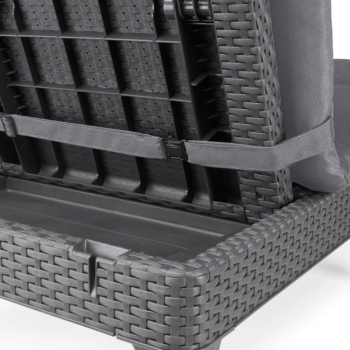 Allibert Jaipur Ligbed - 58x187,5x29 Cm - Grafiet - Afbeelding 3