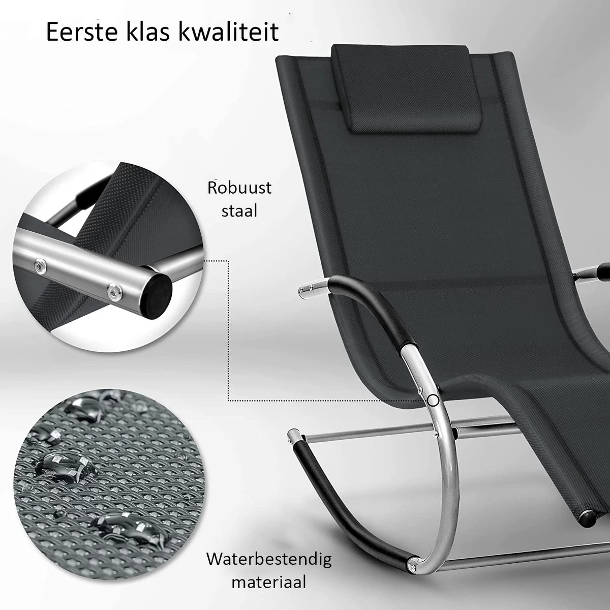 Sens Design Zonnebed - Ligbed - Weerbestendig - Antraciet - Afbeelding 2