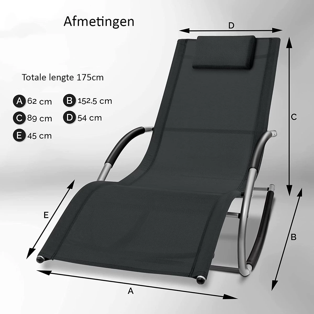 Sens Design Zonnebed - Ligbed - Weerbestendig - Antraciet - Afbeelding 3