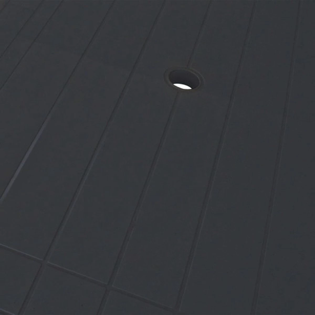 VidaXL Tuintafel 126x76x72 Cm Kunststof Antraciet - Afbeelding 5