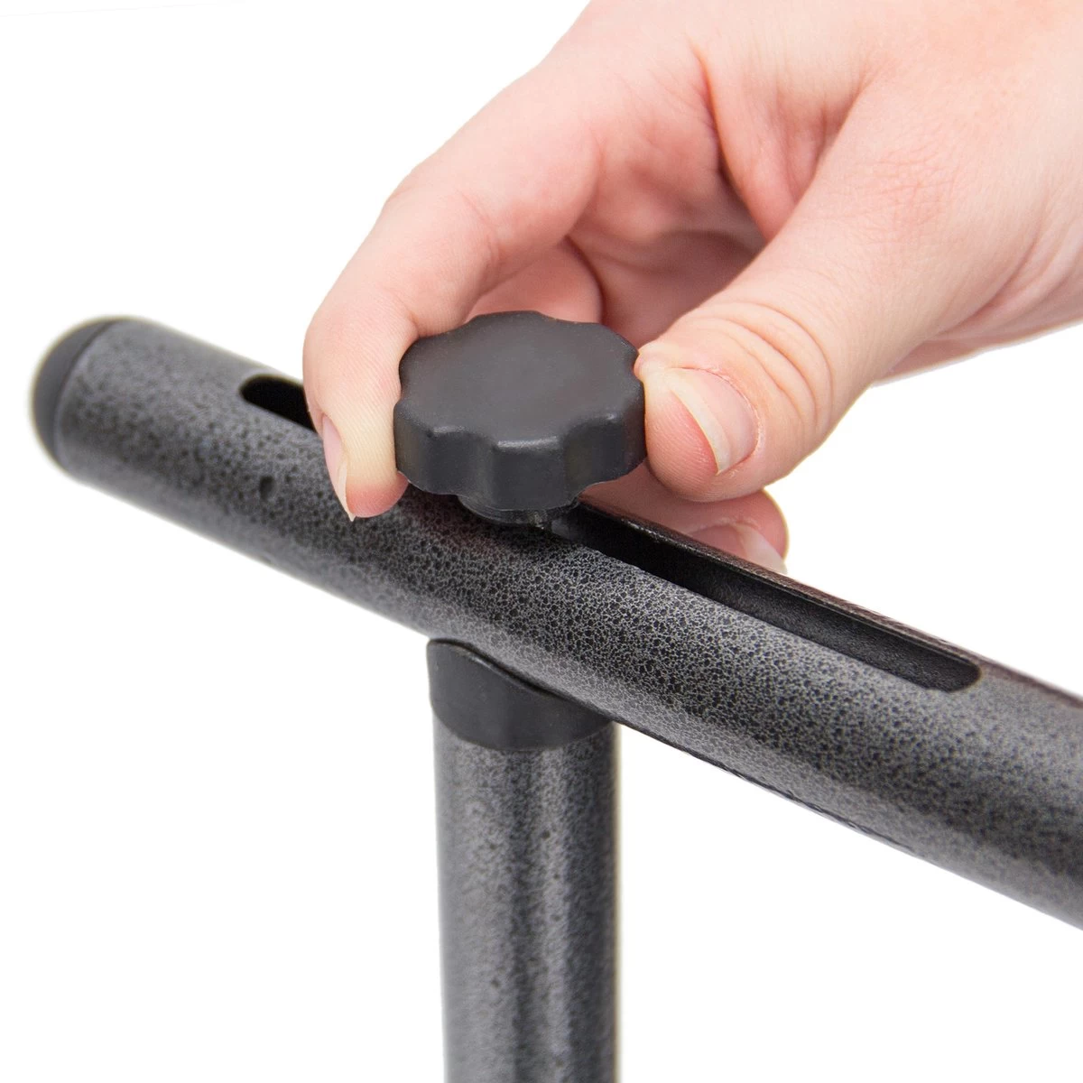 Relaxdays Balkontafel Inklapbaar, Balkon Tafel Rotan, Hangtafel Reling - Zwart - Afbeelding 14