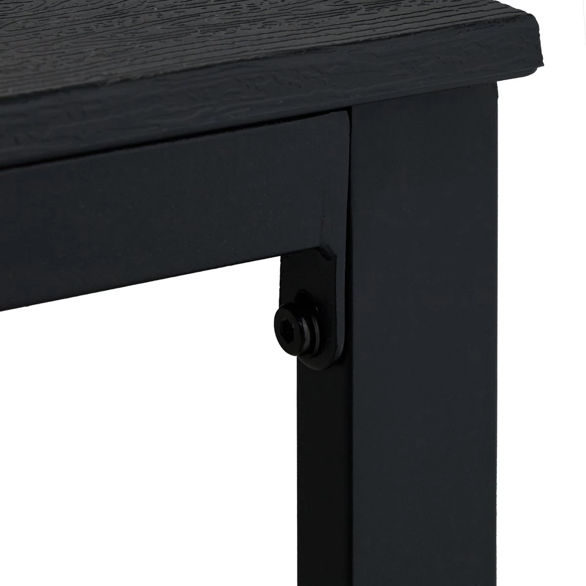 Relaxdays Tuintafel Rechthoek - Lage Buitentafel - Metalen Balkontafel - Eettafel Buiten - Afbeelding 7