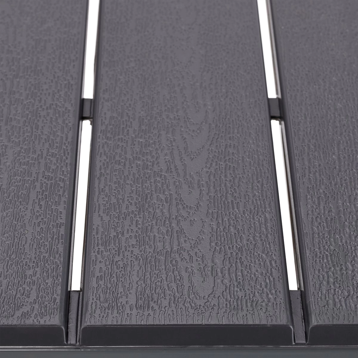 Relaxdays Tuintafel Vierkant - Grijze Buitentafel - Eettafel Tuin - Moderne Balkontafel - Afbeelding 5