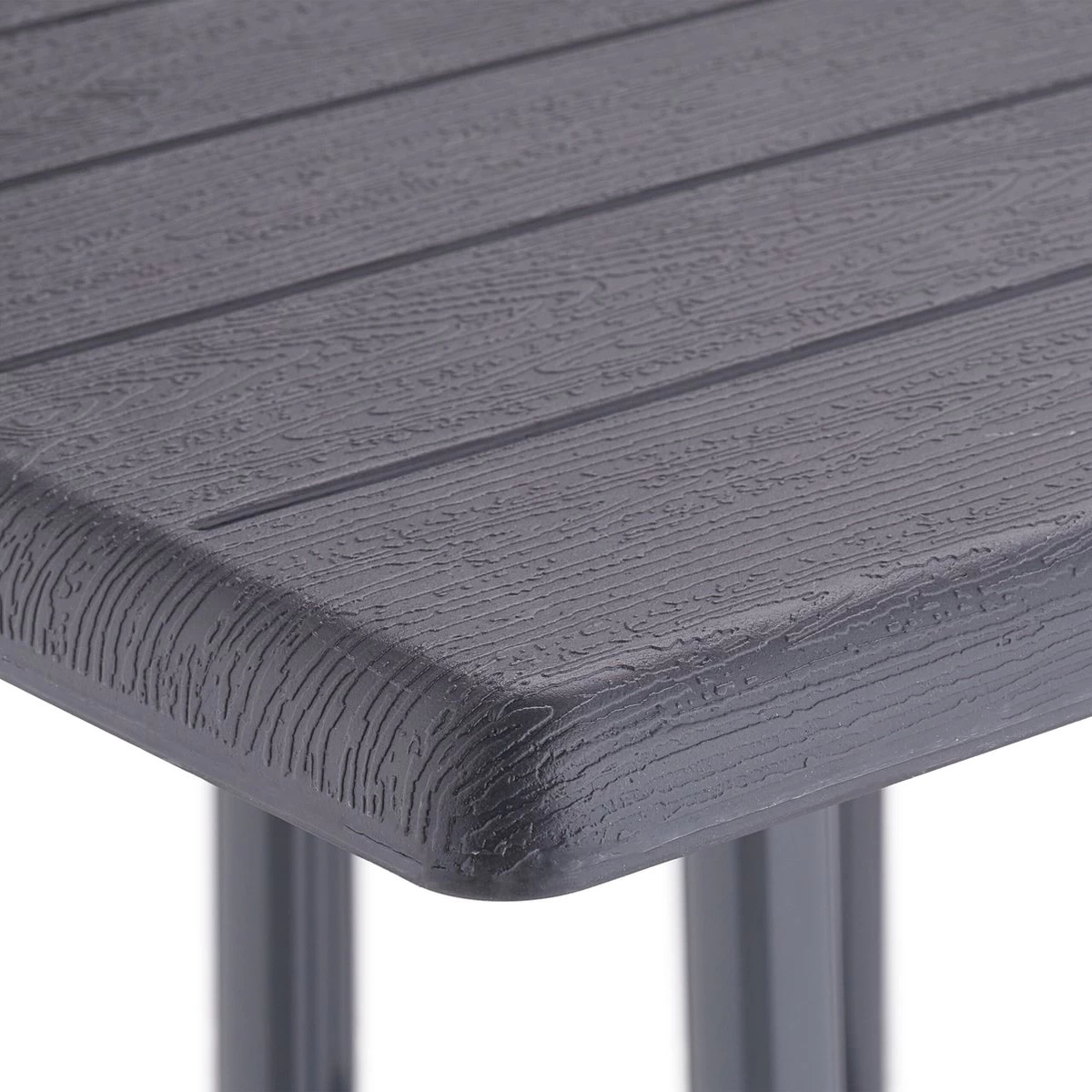 Relaxdays Tuintafel Vierkant - Buitentafel - Kleine Eettafel Tuin - Balkontafel Kunststof - Afbeelding 6