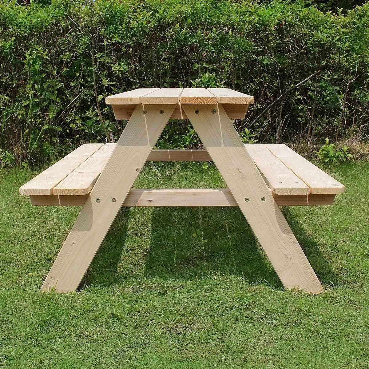 MaxxGarden Kinder Picknicktafel - 90x79x50cm - Hout - Afbeelding 6