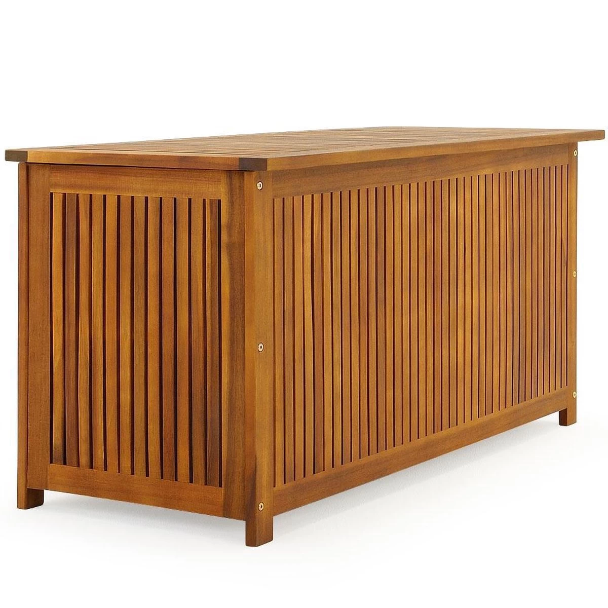 Casaria Opbergbox Acacia Hout – Weerbestendig 115cm - Bruin - Afbeelding 2