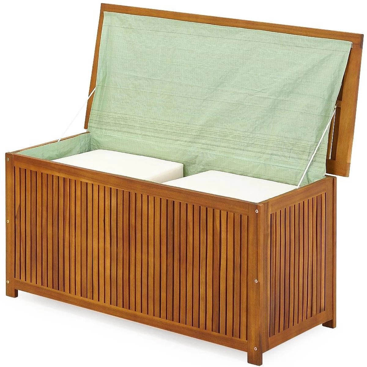 Casaria Opbergbox Acacia Hout – Weerbestendig 115cm - Bruin - Afbeelding 5