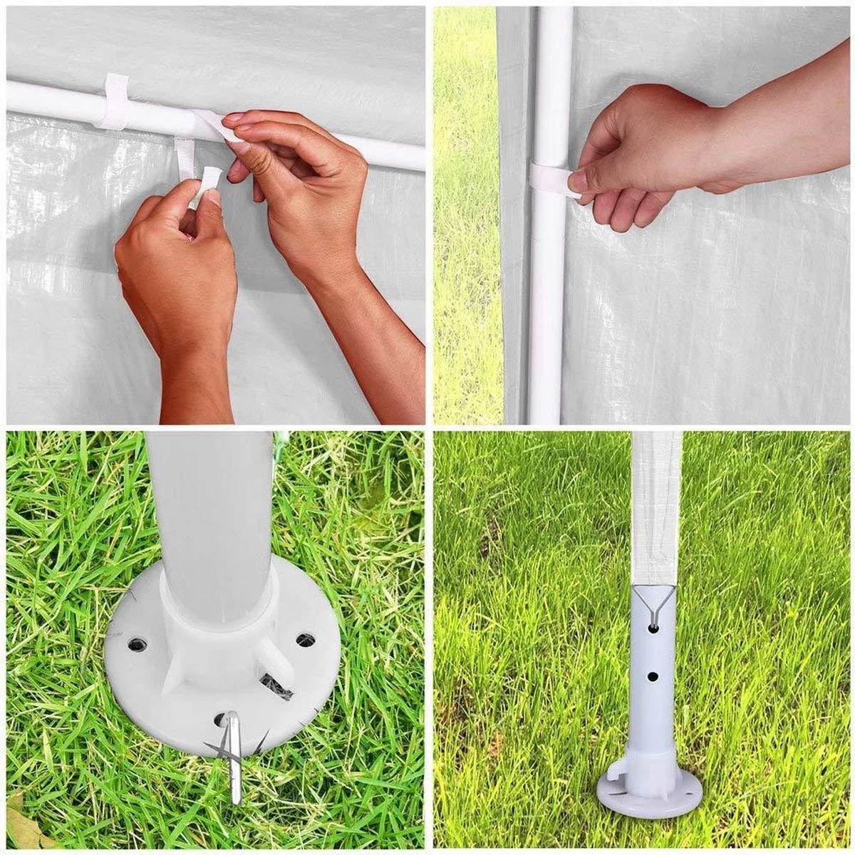 MaxxGarden Partytent - Paviljoen - 3x6m - Incl. Zijwanden - Waterdicht - Wit - Afbeelding 7