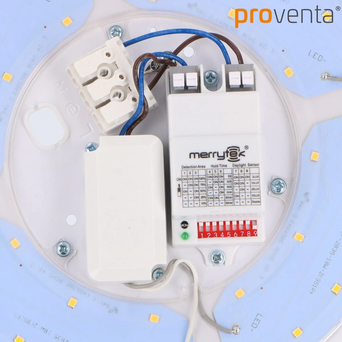 Proventa Plafondlamp Met Bewegingssensor LED - Binnen & Buiten - Warm Wit - 33 Cm - Afbeelding 8