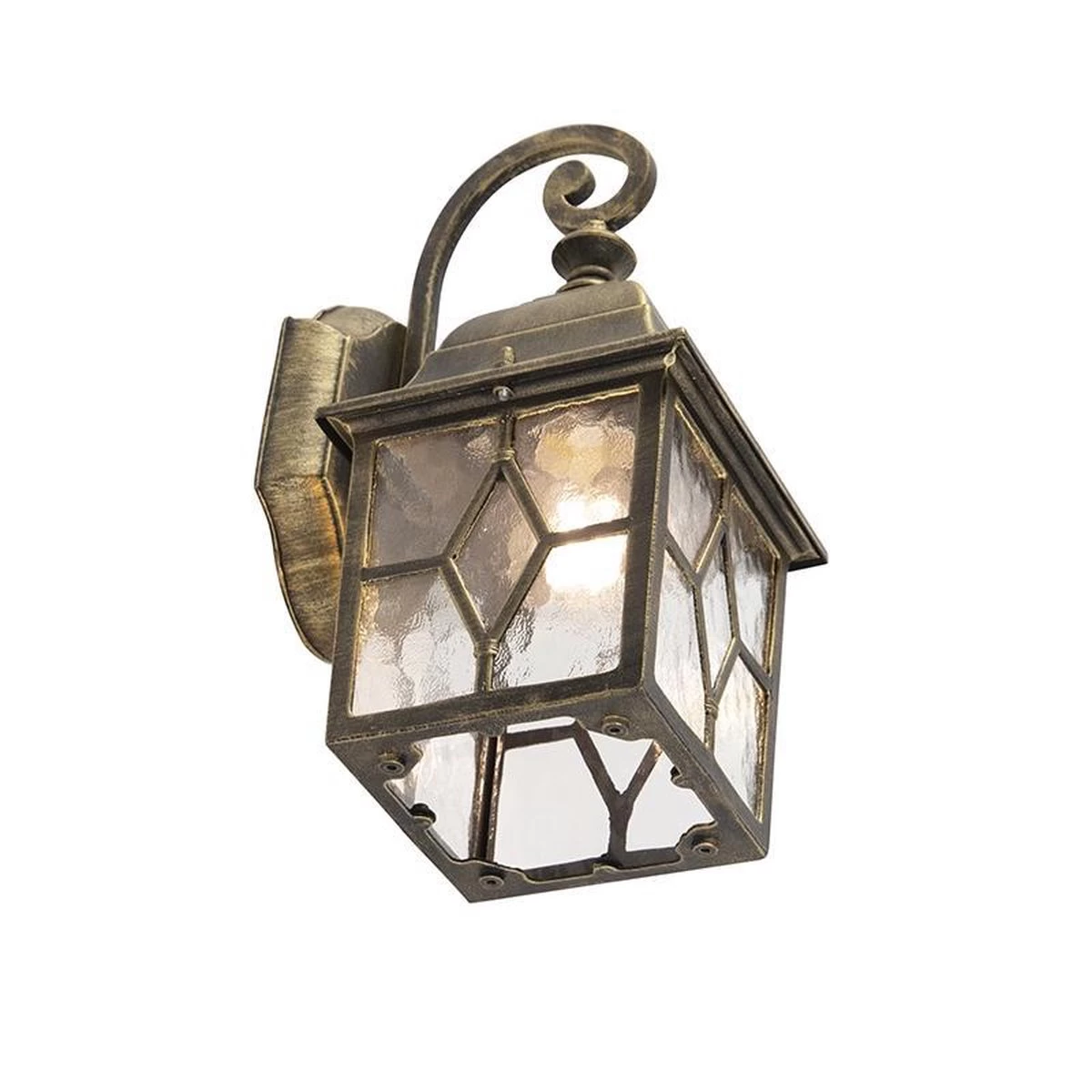 QAZQA Londen - Landelijke Wand Lantaarn Voor Buiten - 1 Lichts - D 180 Mm - Brons - Buitenverlichting - Afbeelding 17