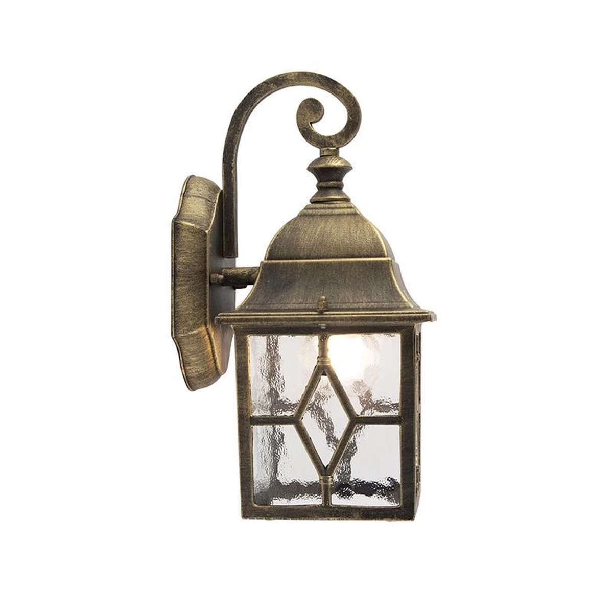 QAZQA Londen - Landelijke Wand Lantaarn Voor Buiten - 1 Lichts - D 180 Mm - Brons - Buitenverlichting - Afbeelding 18