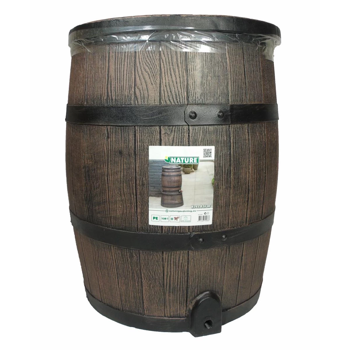 Nature - Regenton - Whiskyvat - 120L - H66 X Ø50,5cm - Afbeelding 3