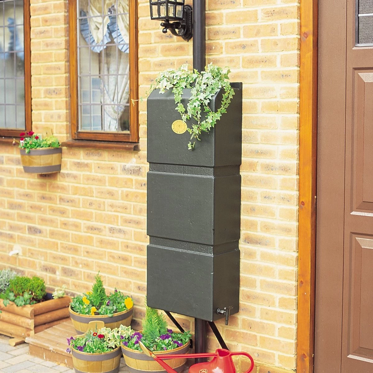 Prestige Regenton Grijs (waterton) 100L (incl. Kraantje En Aan De Wand/muur Te Bevestigen) - Afbeelding 2